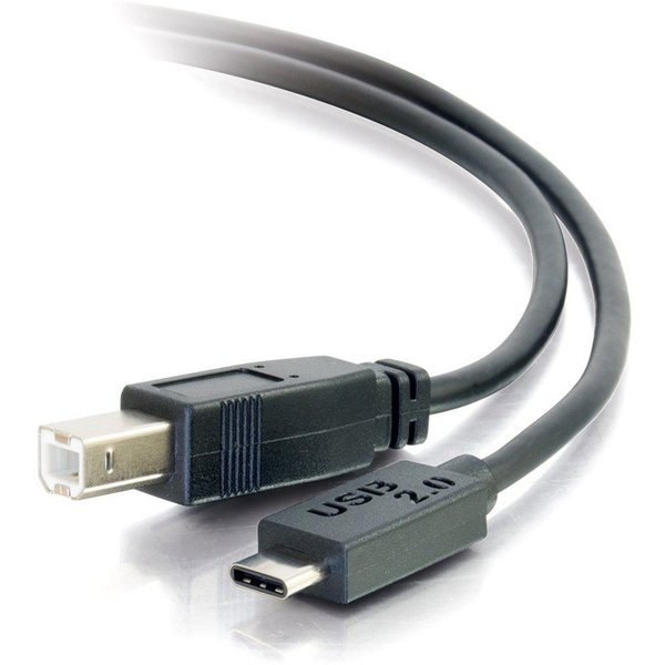 C2G 12Ft Usb 2.0 Usb-C To Usb-B Cable M/M - Black 28861